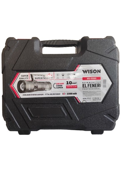WS-15500 Super Güçlü 130WAT 13000 Lümen Uzun Menzilli Profesiyonel Elfeneri fiyatları