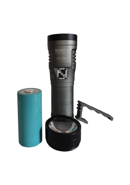 WS-15500 Super Güçlü 130WAT 13000 Lümen Uzun Menzilli Profesiyonel Elfeneri indirimleri