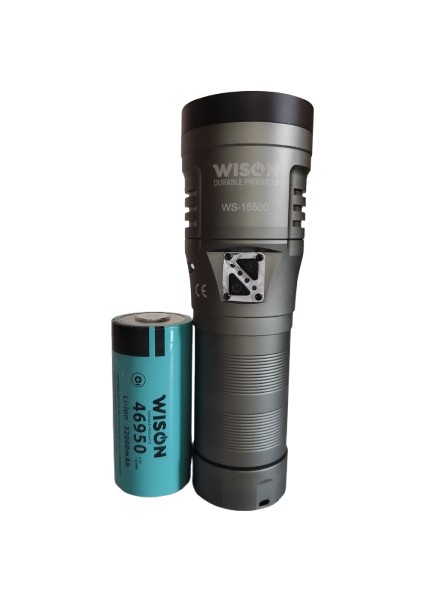 WS-15500 Super Güçlü 130WAT 13000 Lümen Uzun Menzilli Profesiyonel Elfeneri