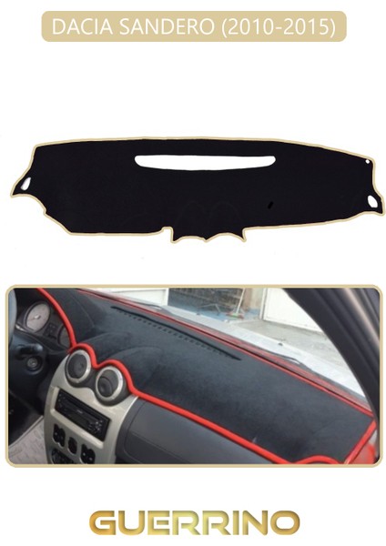 Dacıa Sandero 2010-2015TORPİDO Koruma Halısı Bej Kenar