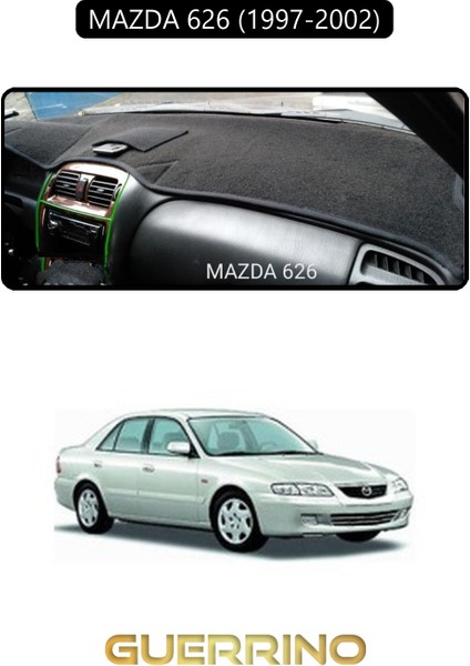 Mazda 626 1997-2002TORPİDO Koruma Halısı Siyah Kenar