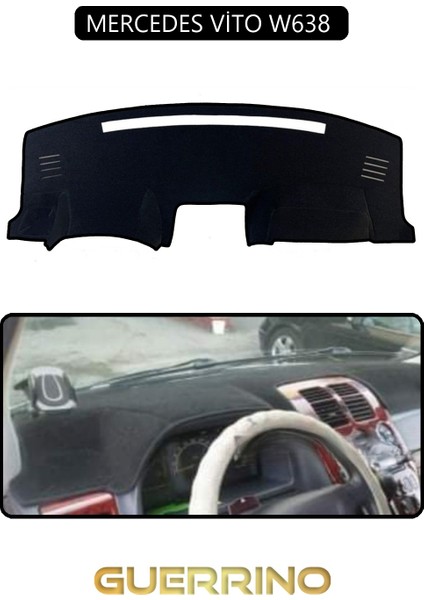 Mercedes Vito W638 Torpido Koruma Halısı Siyah Kenar