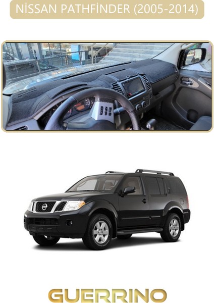 Nissan Pathfinder 2005-2014TORPİDO Koruma Halısı Bej Kenar