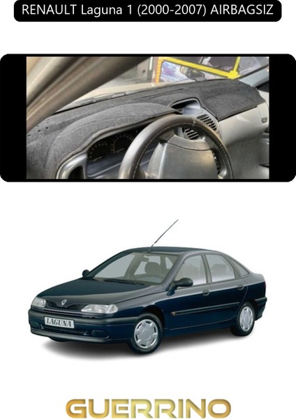 Renault Laguna 1 (2000-2007) Aırbagsıztorpido Koruma Halısı Siyah Kenar
