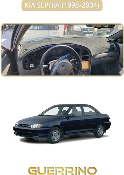 Kia Sephia 1998-2004TORPİDO Koruma Halısı Bej Kenar