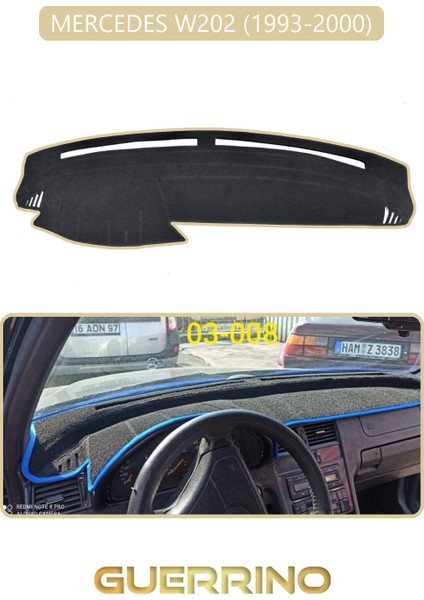 Mercedes W202 1993-2000TORPİDO Koruma Halısı Bej Kenar