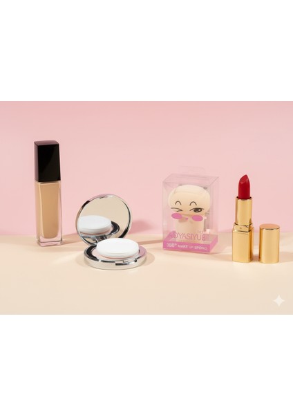 Mantar Uçlu Makyaj Süngeri - 360 Derece modelleri