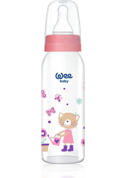 Şeffaf Cam Biberon 250 Ml, Şık ve Kullanışlı Bebek Besleme Ürünü