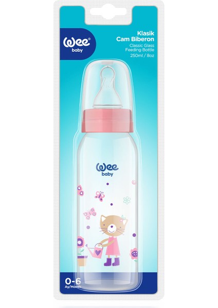 Şeffaf Cam Biberon 250 Ml, Şık ve Kullanışlı Bebek Besleme Ürünü fırsatları