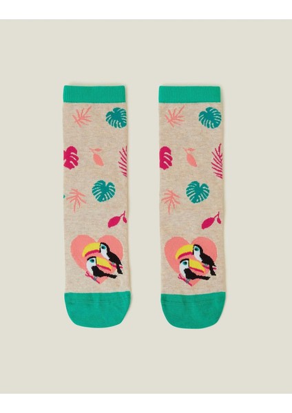 Toucans In Love Sock Pastel Multi fiyatları
