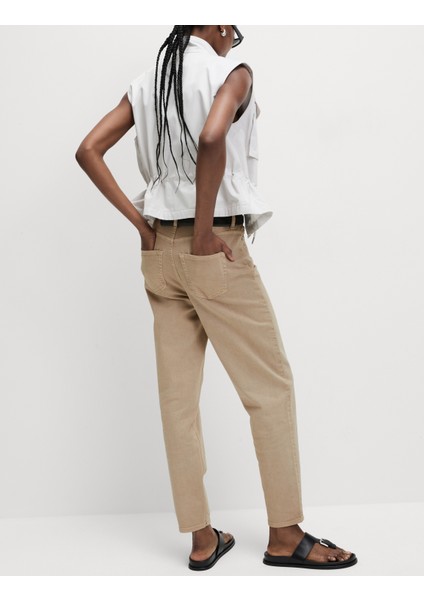 Yüksek Bel Mom Jean Pantolon