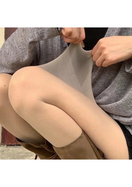 Kaçmaya Ultra Dayanıklı, 20D Mat Ten Push Up Butterfly Külotlu Çorap fırsatları