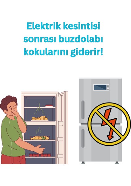 Doğal Aktif Karbon Buzdolabı Kokusu Giderici ve Hava Tazeleyici 75 gr