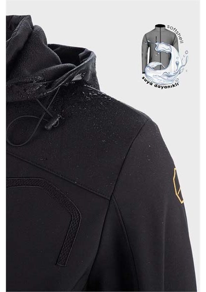 Softshell Siyah Erkek Mont 5011B modelleri