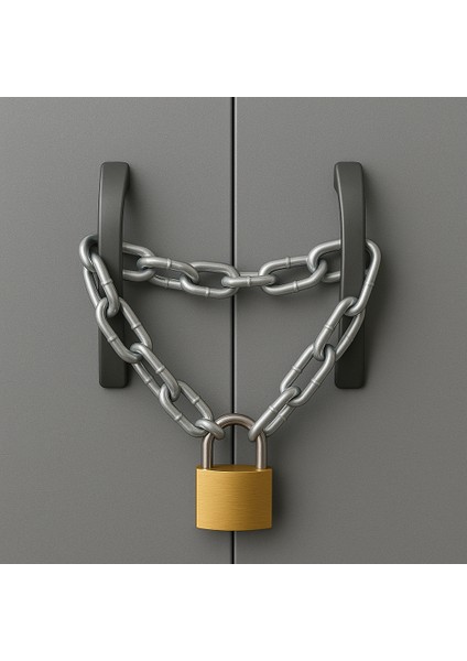 1 Kalite Zincirli Kilit Yurt Spor Salonu Dolap Kilidi Dayanıklı Kilit Asma Kilit