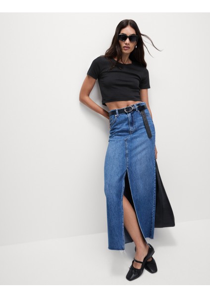 %100 Pamuklu Slim Fit Kısa Kollu Tişört