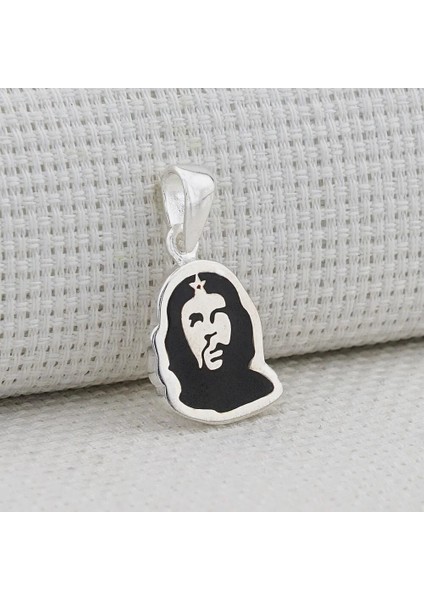 Che Guevara 925 Ayar Gümüş Erkek Kolye Ucu