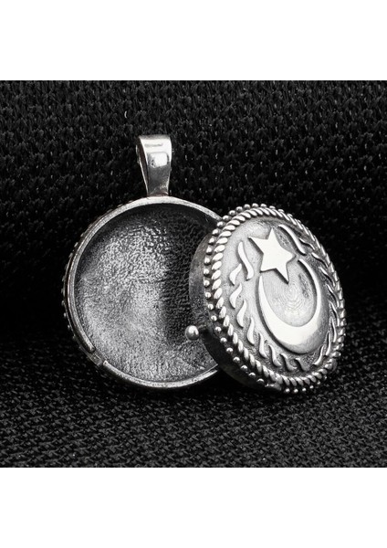 Büyük Kartal Tasarımlı 925 Ayar Gümüş Erkek Kolye Ucu