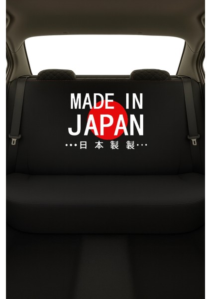 Made In Japan Baskılı 8 Parça Oto Koltuk Kılıf Seti (Ön + Arka Set, 2 Boyun Yastığı, 2 Kemer Kılıfı) fiyatları