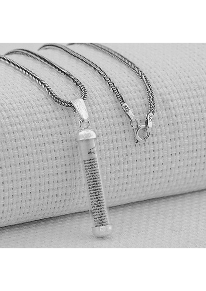 Cevşeni Kebir Dualı 925 Ayar Gümüş Erkek Kolye