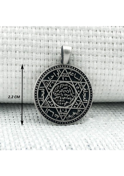 Süleyman Mührü 925 Ayar Gümüş Erkek Kolye Ucu