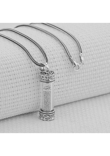 Cevşeni Kebir Dualı 925 Ayar Gümüş Erkek Kolye