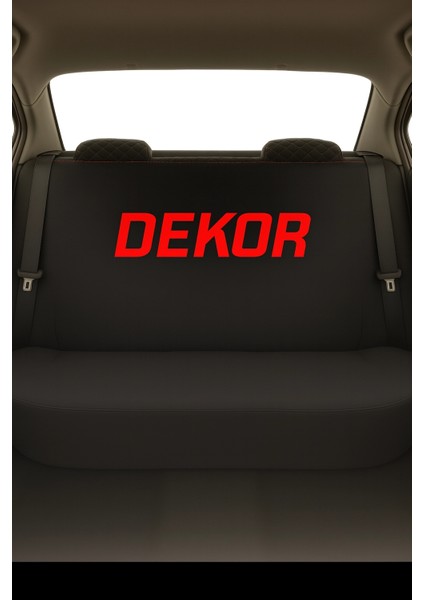 Dekor Baskılı 8 Parça Oto Koltuk Servis Kılıf Seti (Ön + Arka Set, 2 Boyun Yastığı, 2 Kemer Kılıfı) fiyatları