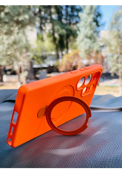 Samsung Galaxy S23 Ultra Kılıf Mgsafe Özellikli Standlı Pastel Renkler Azn-Reggal modelleri