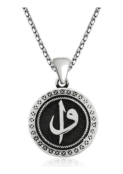Elif Vav 925 Ayar Gümüş Erkek Kolye