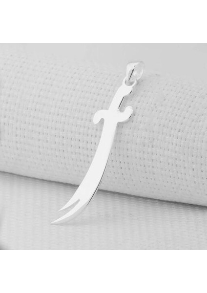 Zulfikar Tasarımlı 925 Ayar Gümüş Erkek Kolye Ucu