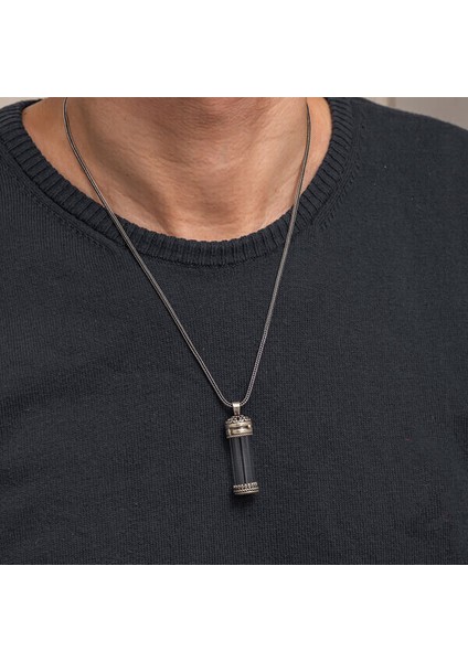 Içi Açıla Bilen Kabi Çevşen Muskalık Erkek 925 Ayar Gümüş Kolye