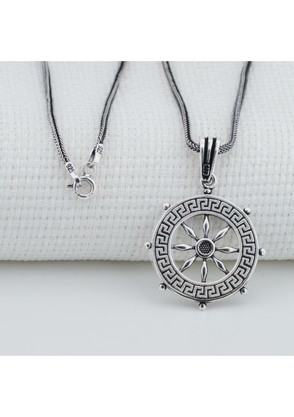 Süleyman Mührü 925 Ayar Gümüş Erkek Kolye