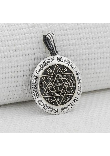 Özel Ismi Azam Duası 925 Ayar Gümüş Erkek Kolye Ucu