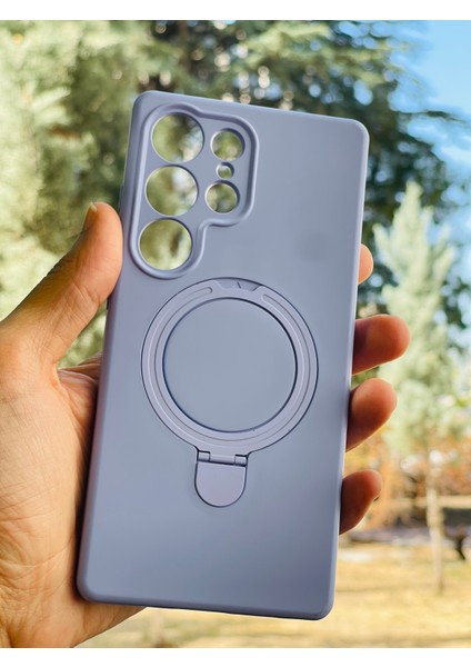 Samsung Galaxy S25 Ultra Kılıf Mgsafe Özellikli Standlı Pastel Renkler Azn-Reggal