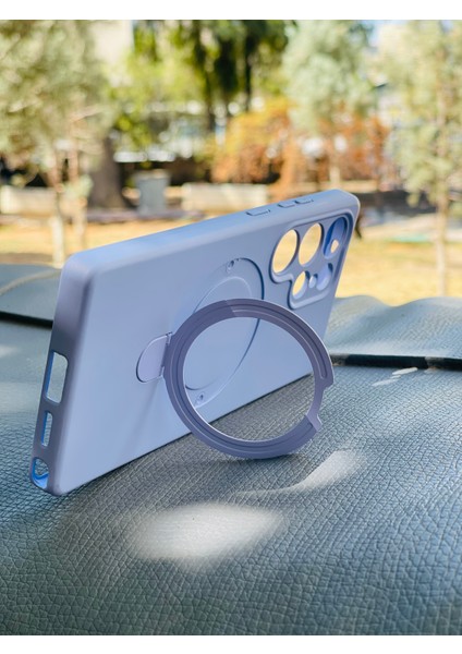 Samsung Galaxy S25 Ultra Kılıf Mgsafe Özellikli Standlı Pastel Renkler Azn-Reggal modelleri