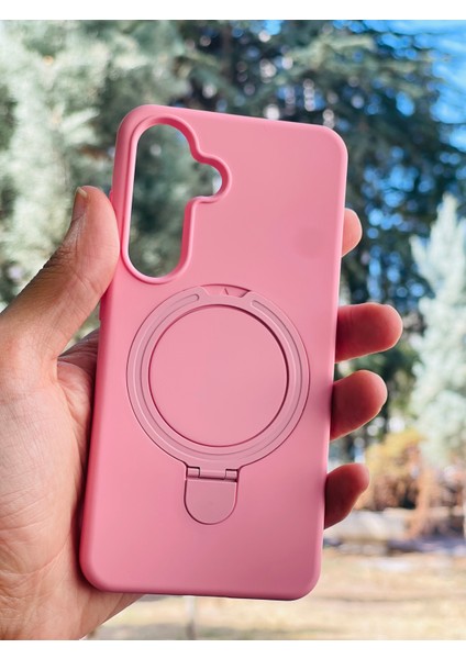 Samsung Galaxy S25 Kılıf Mgsafe Özellikli Standlı Pastel Renkler Azn-Reggal