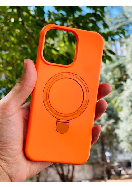 Apple iPhone 15 Plus Kılıf Mgsafe Özellikli Standlı Pastel Renkler Azn-Reggal