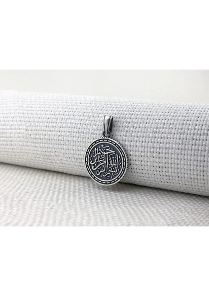 Şerif Dualı Besmelei I 925 Ayar Gümüş Erkek Kolye
