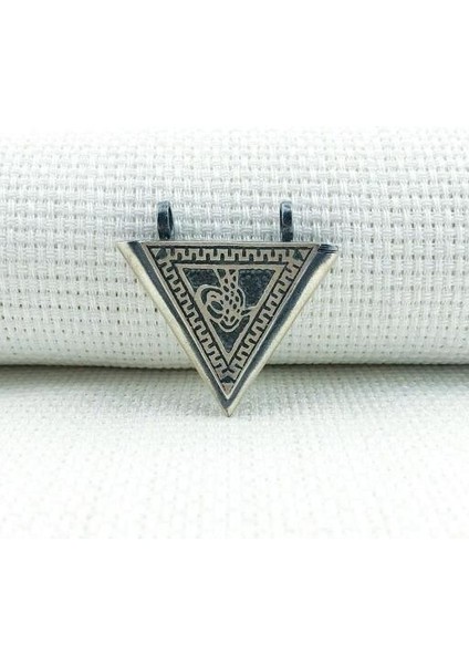 Osmanlı Tugra Cevşeni Kebir Dualı Orta Boy 925 Ayar Gümüş Erkek Kolye Ucu