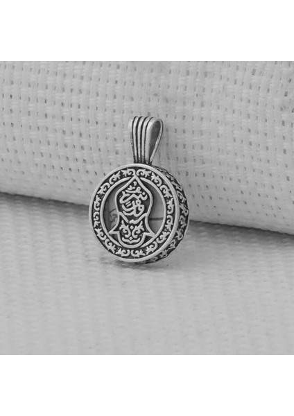 Nali Serif Tasarımli Cevşeni Kebir 925 Ayar Gümüş Erkek Kolye Ucu