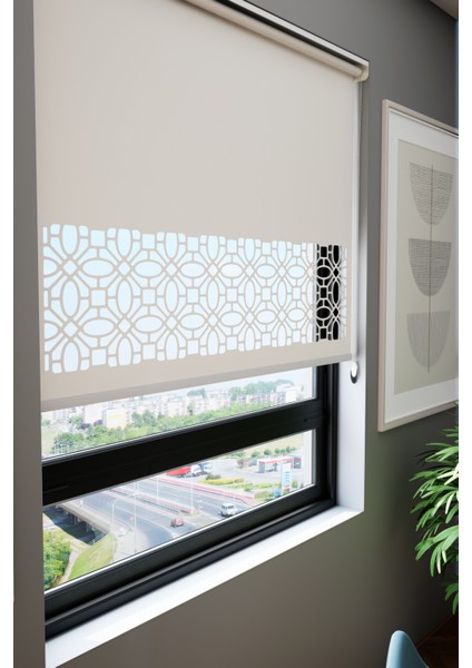 Lazer Kesim Mat Stor Perde, Lazer Kesimli Klasik Serisi, C-111001 Beyaz Renk fiyatları