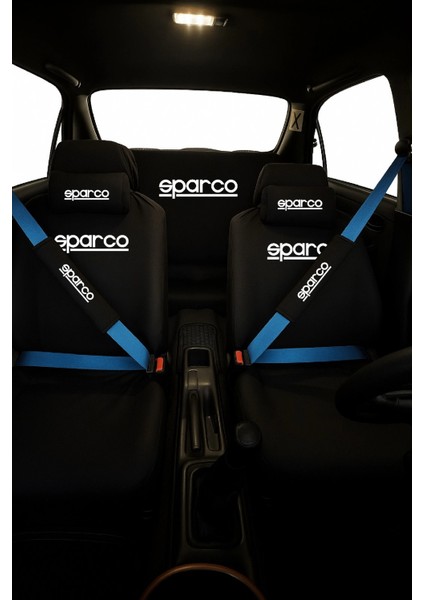 Eparca Baskılı 8 Parça Oto Koltuk Servis Kılıf Seti (Ön + Arka Set, 2 Boyun Yastığı, 2 Kemer Kılıfı)