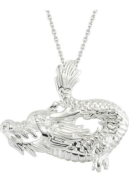 Ejderha 925 Ayar Gümüş Erkek Kolye