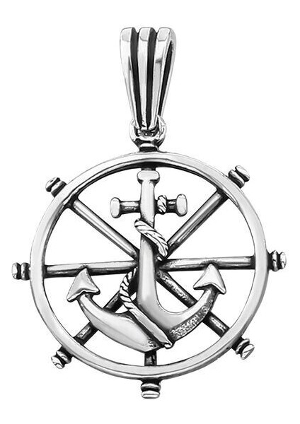 Gemi Dümeni 925 Ayar Gümüş Erkek Kolye