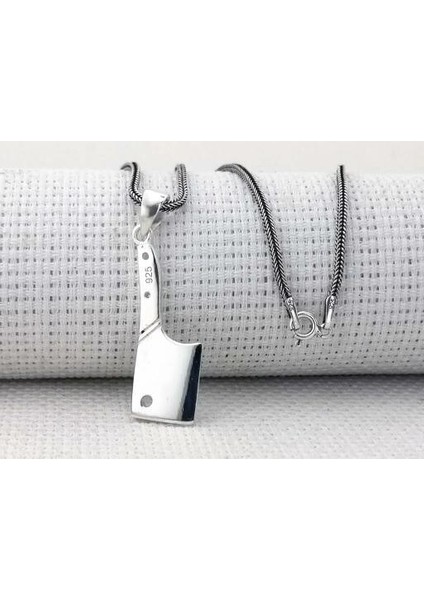 Satır 925 Ayar Gümüş Erkek Kolye