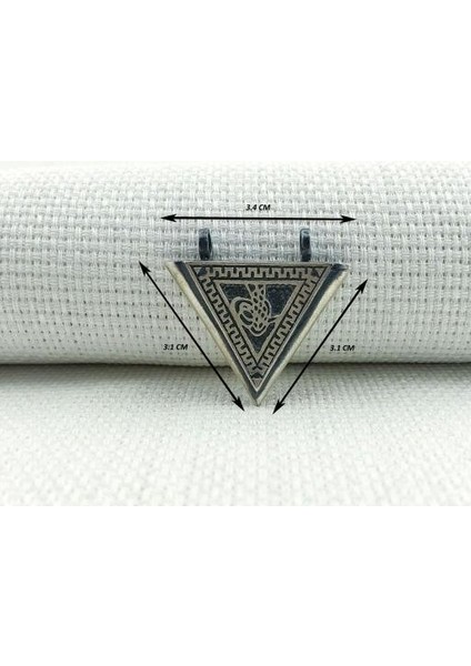 Osmanlı Tugralı Orta Boy Cevşeni Kebir Dualı 925 Ayar Gümüş Erkek Kolye