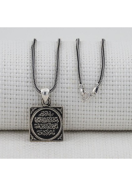 Nazar Duası 925 Ayar Gümüş Erkek Kolye Ucu