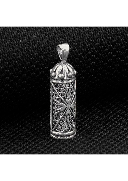 Tasarım Cevşen Dualı 925 Ayar Gümüş Erkek Kolye Ucu