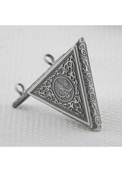 Osmanlı Tugralı Cevşeni Kebir Dualı 925 Ayar Gümüş Erkek Kolye Ucu