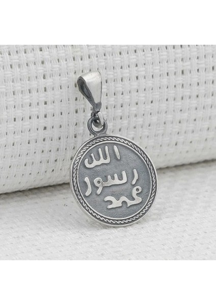 Mührü Şerif Işlemeli Kebir Dualı Cevşen 925 Ayar Gümüş Erkek Kolye Ucu